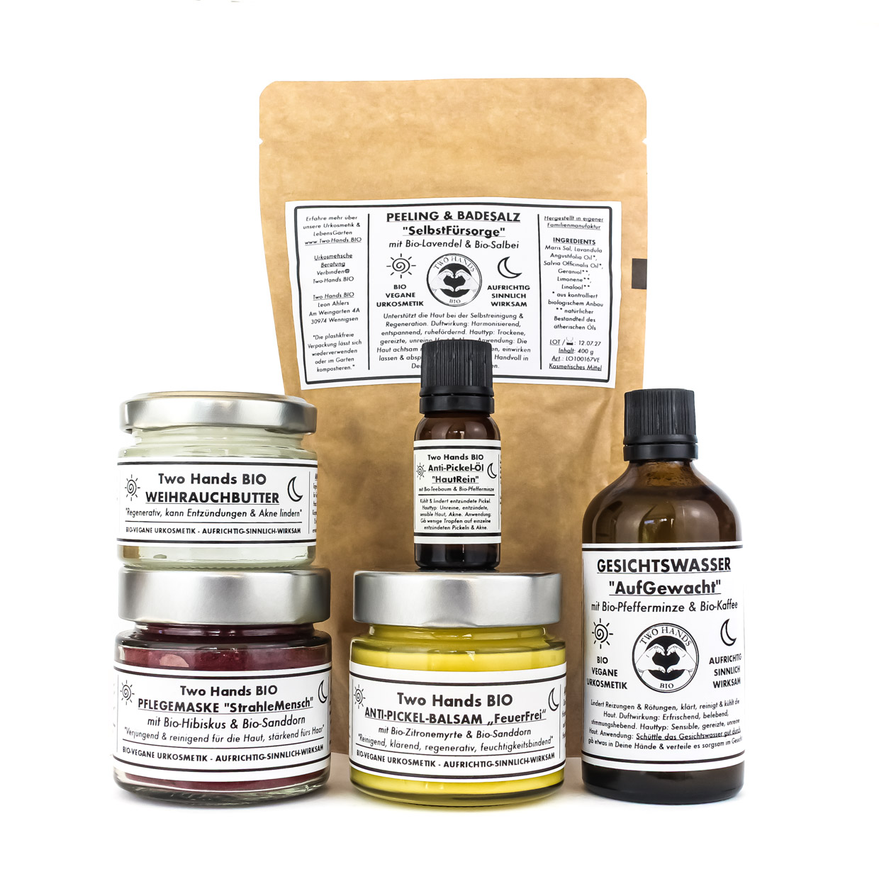 Pflegeset Unreine Haut & Akne "KlarSicht" - Bio-Vegane Urkosmetik