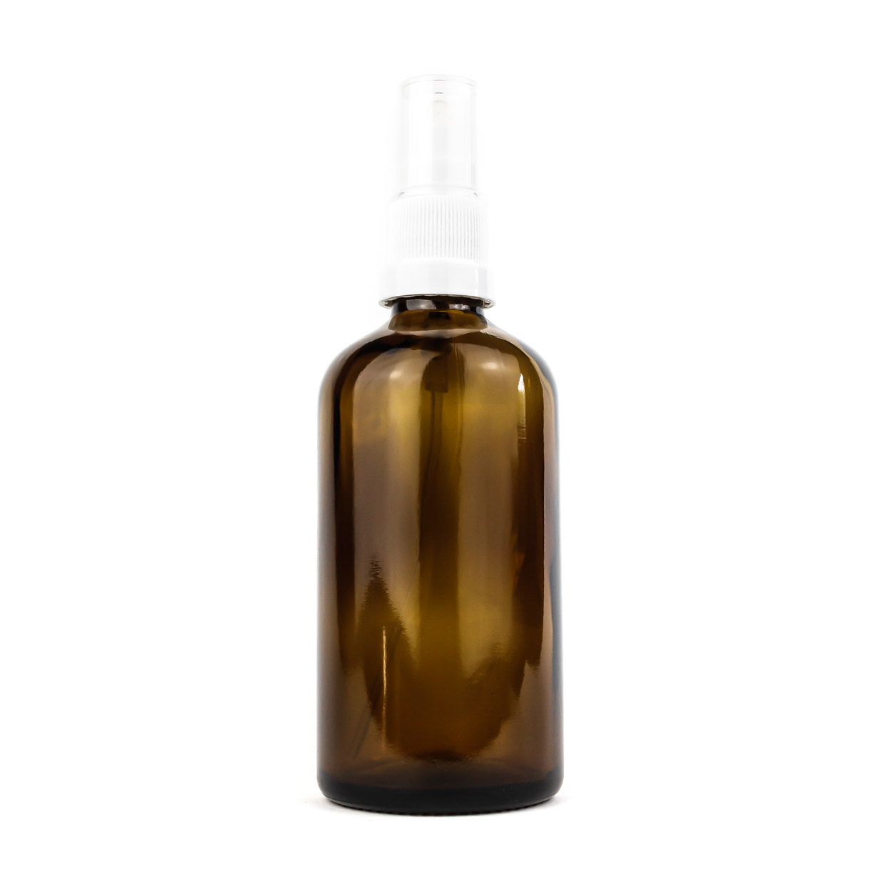 Braunglasflasche mit Sprühaufsatz - 100 ml - Zerstäuber - DIY
